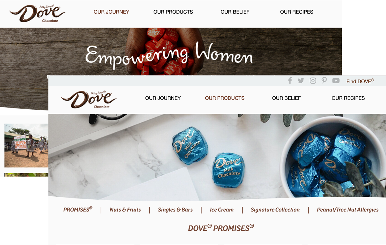 Dove eCommerce Website